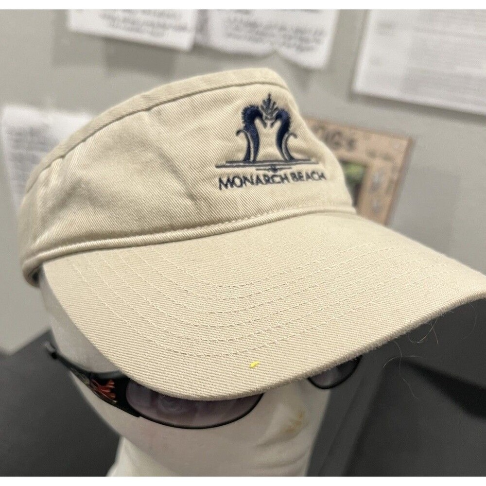 Vintage Golf Visor Hat Monarch Beach One Size Outdoor Wear Sports Visor